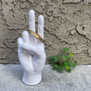 Vintage , Gold Metal Rectangular Face PULSAR Watch